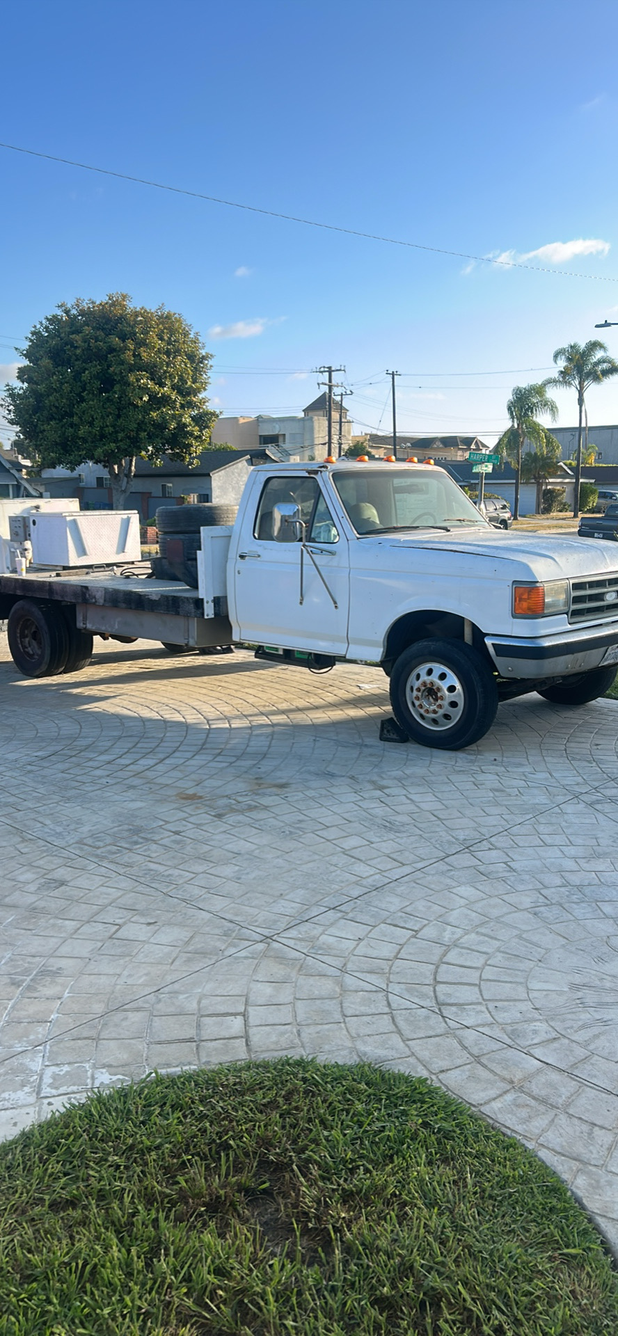 1984 F450 turbo Diesel 7.3 truck mounted swing tube concrete pump 
